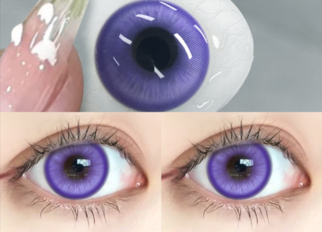 Lentille Bleu Violet Indigo Intense