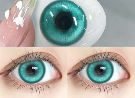 Lentille Bleu Turquoise Intense
