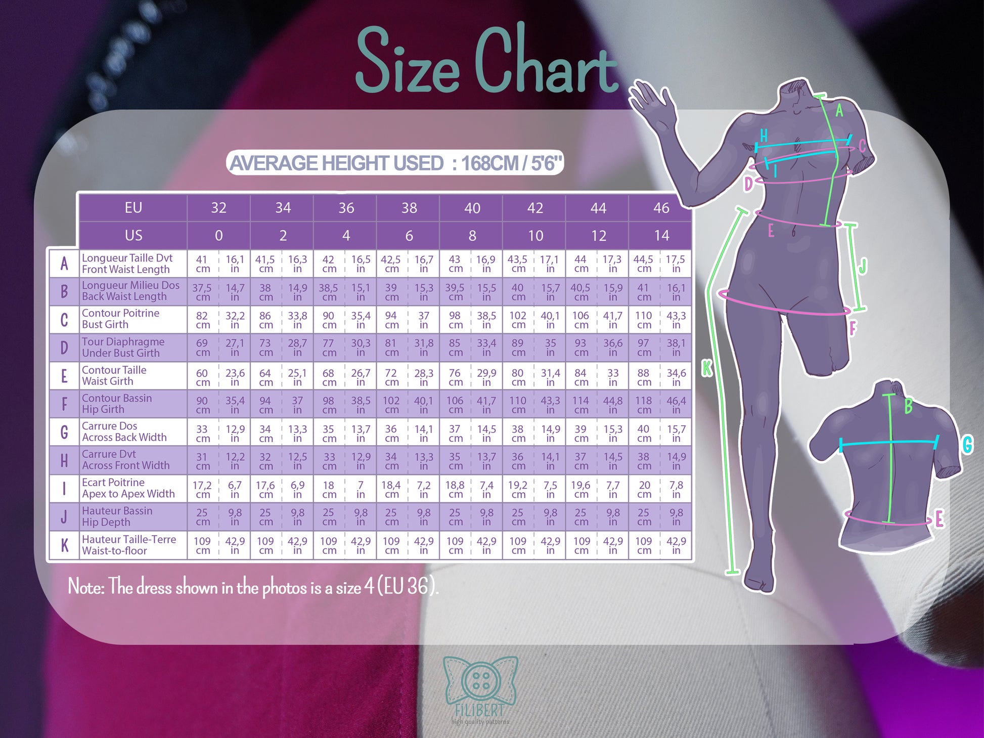 Patron Cosplay PDF – Robe sirène Angel – Filibert Patterns - vue 4