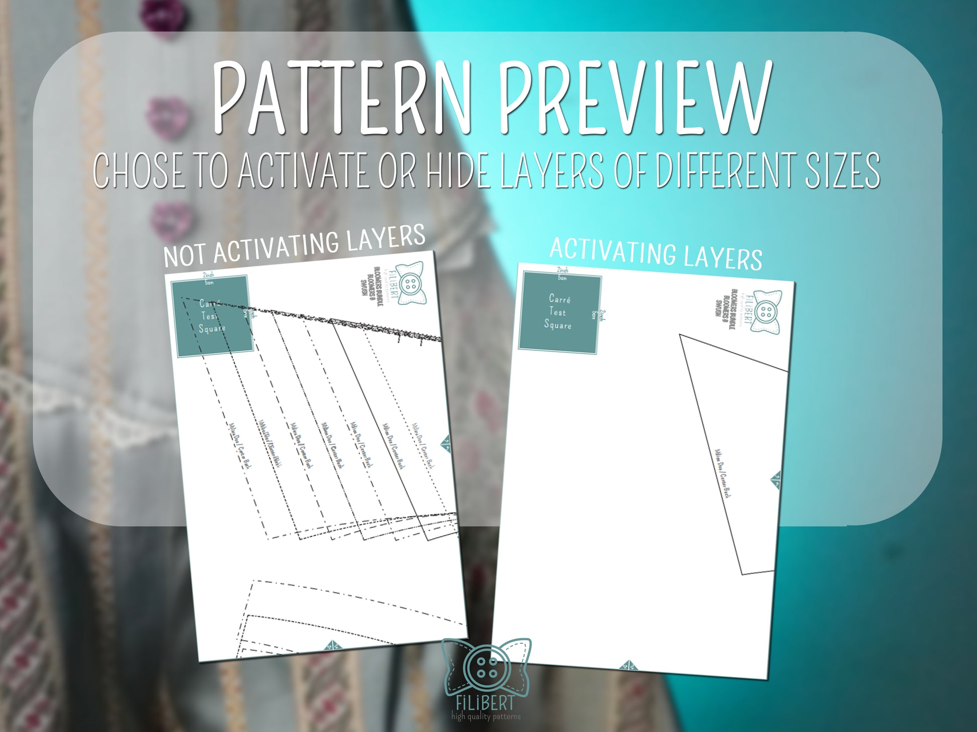 Patron Cosplay PDF - Bloomers Vintage - Filibert Patterns - vue 5