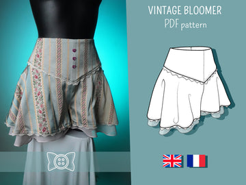 Patron Cosplay PDF - Bloomers Vintage - Filibert Patterns - vue 1