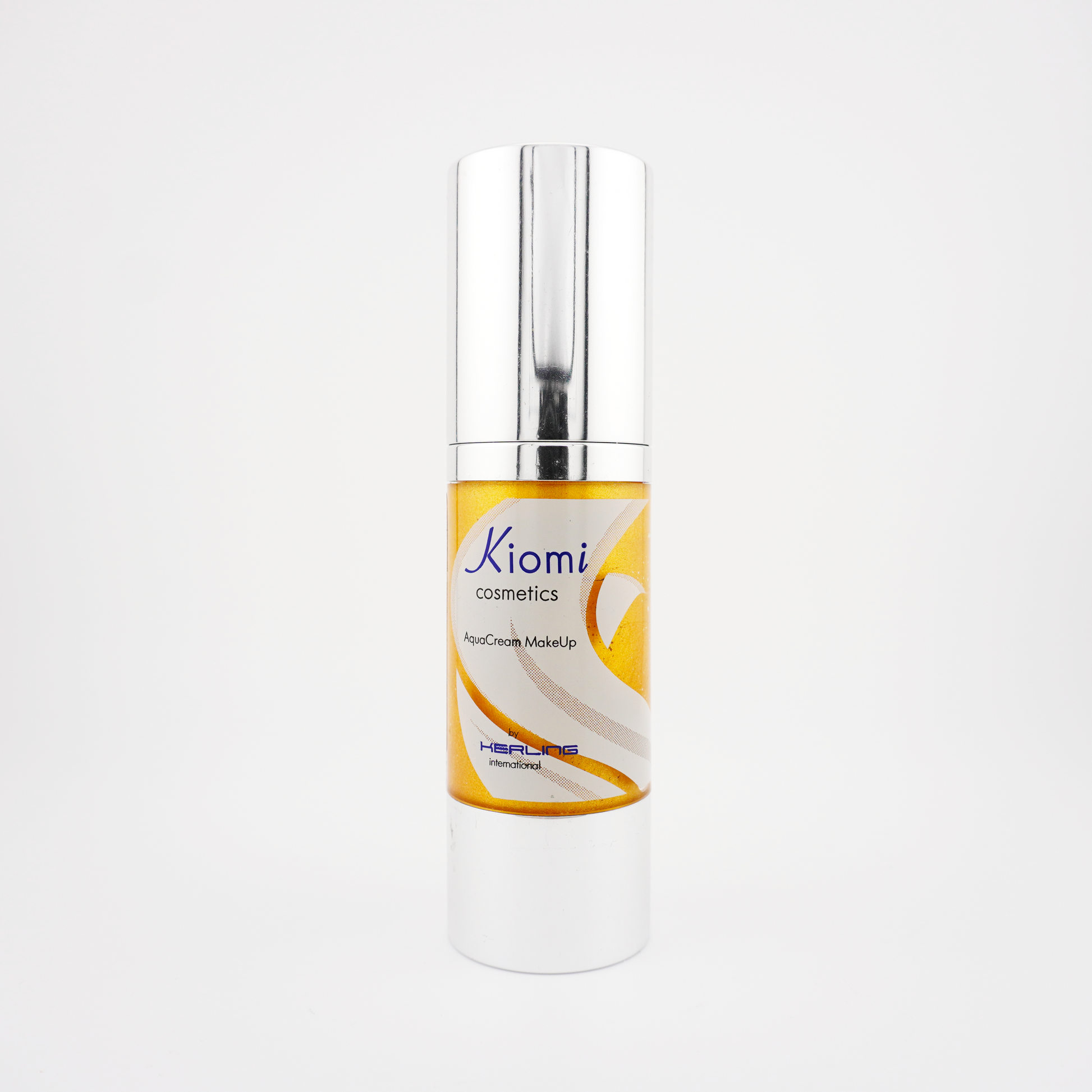 Photo du Bodypaint Kiomi AquaCream Metal 30ml C14 – Or, vue de face avec bouchon fermé, peinture corporelle métallique à base d’eau pour effets dorés en cosplay ou body art.