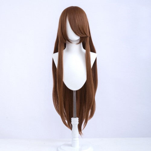 Long wig 100 cm - Brown - Long fringe