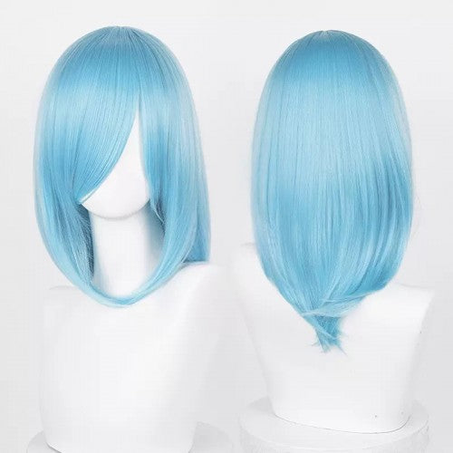 Mid-length wig 40 cm - Blue Long fringe