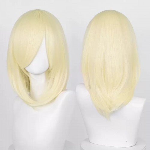 Mid-length wig 40 cm - Light blonde Long fringe