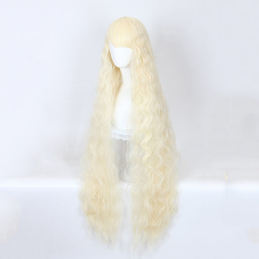 Perruque longue 120 cm - Blond cendré  - Ondullée