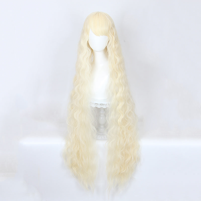 Perruque longue 120 cm - Blond cendré  - Ondullée
