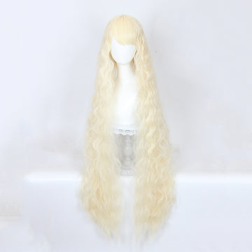 Perruque longue 120 cm - Blond cendré  - Ondullée