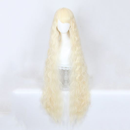 Perruque longue 120 cm - Blond cendré  - Ondullée