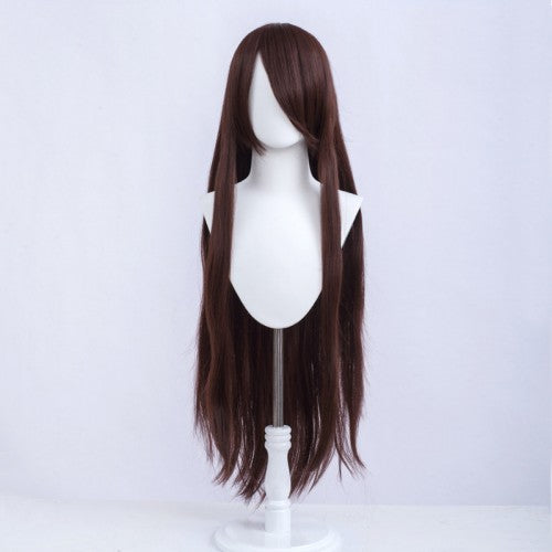 Long wig 100 cm - Brown - Long bangs