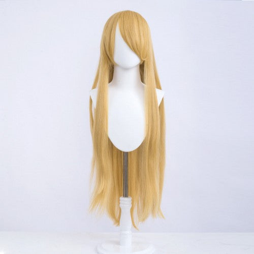 Long wig 100 cm - Gold - Long fringe