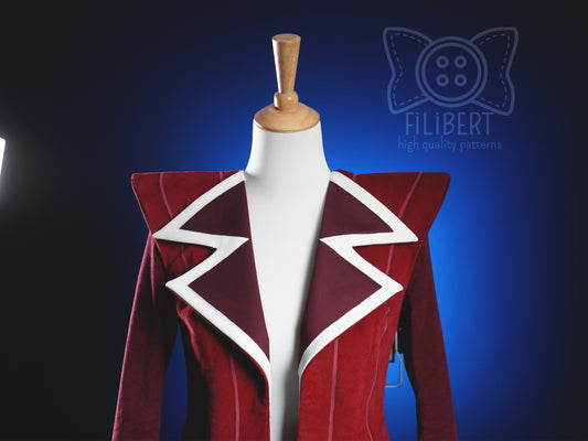 Patrón de cosplay en PDF - Chaqueta de Radio Demon - Patrones Filibert