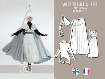 Cosplay PDF Sewing Pattern – Witch Professor Complete Costume – Filibert Patterns