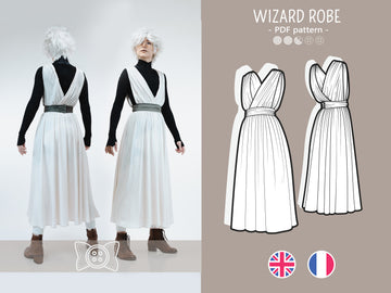 Patron Cosplay PDF – Robe Professeur des Sorcières – Filibert Patterns