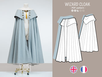 Patron Cosplay PDF – Cape Professeur des Sorcières – Filibert Patterns