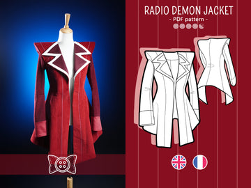 Cosplay Sewing Pattern PDF – Radio Demon Jacket – Filibert Patterns