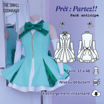 Patron Cosplay Idol – Prêt - Partez!! – Pack anticipé – PDF Couture - Français - vue 1