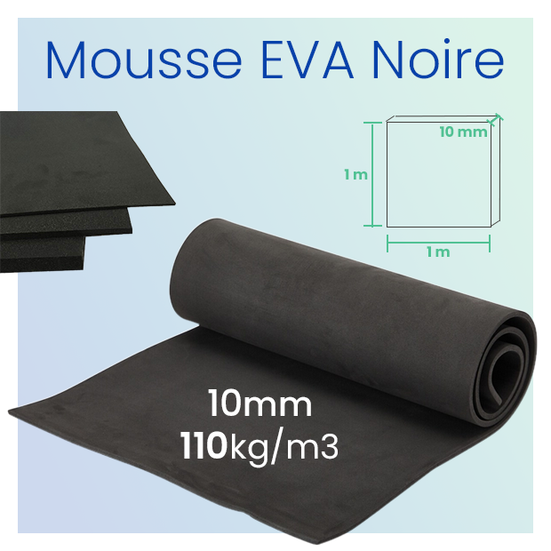 Foam Sheet Mousse EVA 110kg - 10mm - 1m x 1m