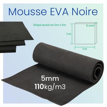 Foam Sheet Mousse EVA 110kg - 5mm - 1m x 1m