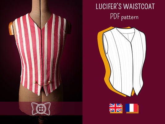 Patron Cosplay PDF - Gilet Roi des enfers - Filibert Patterns - vue 1