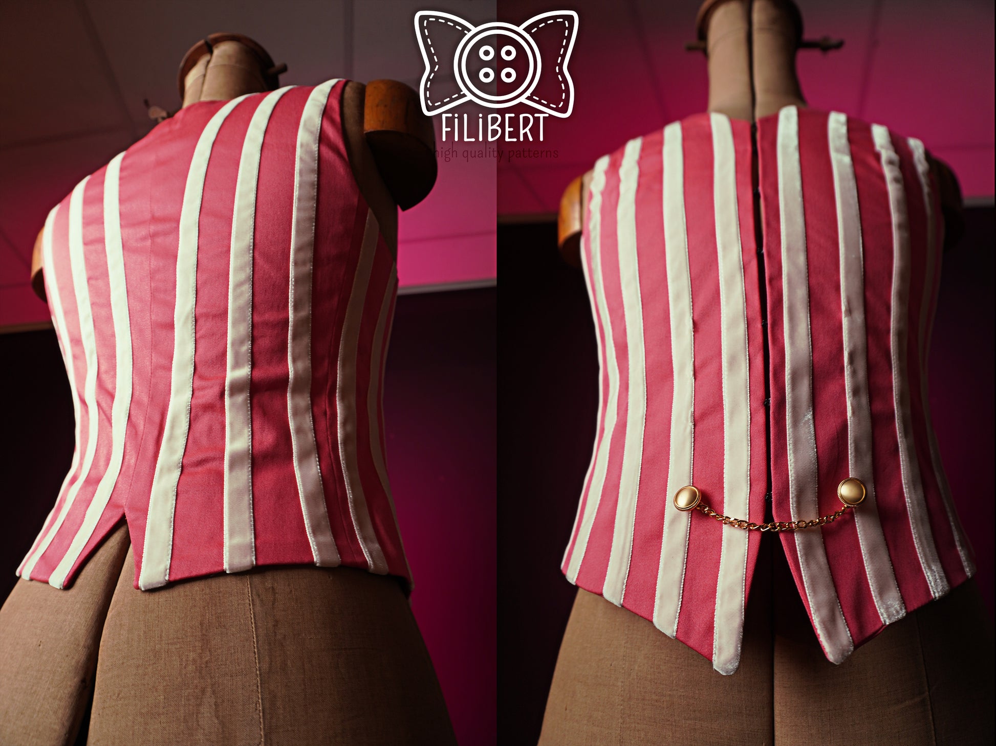 Patron Cosplay PDF - Gilet Roi des enfers - Filibert Patterns - vue 6