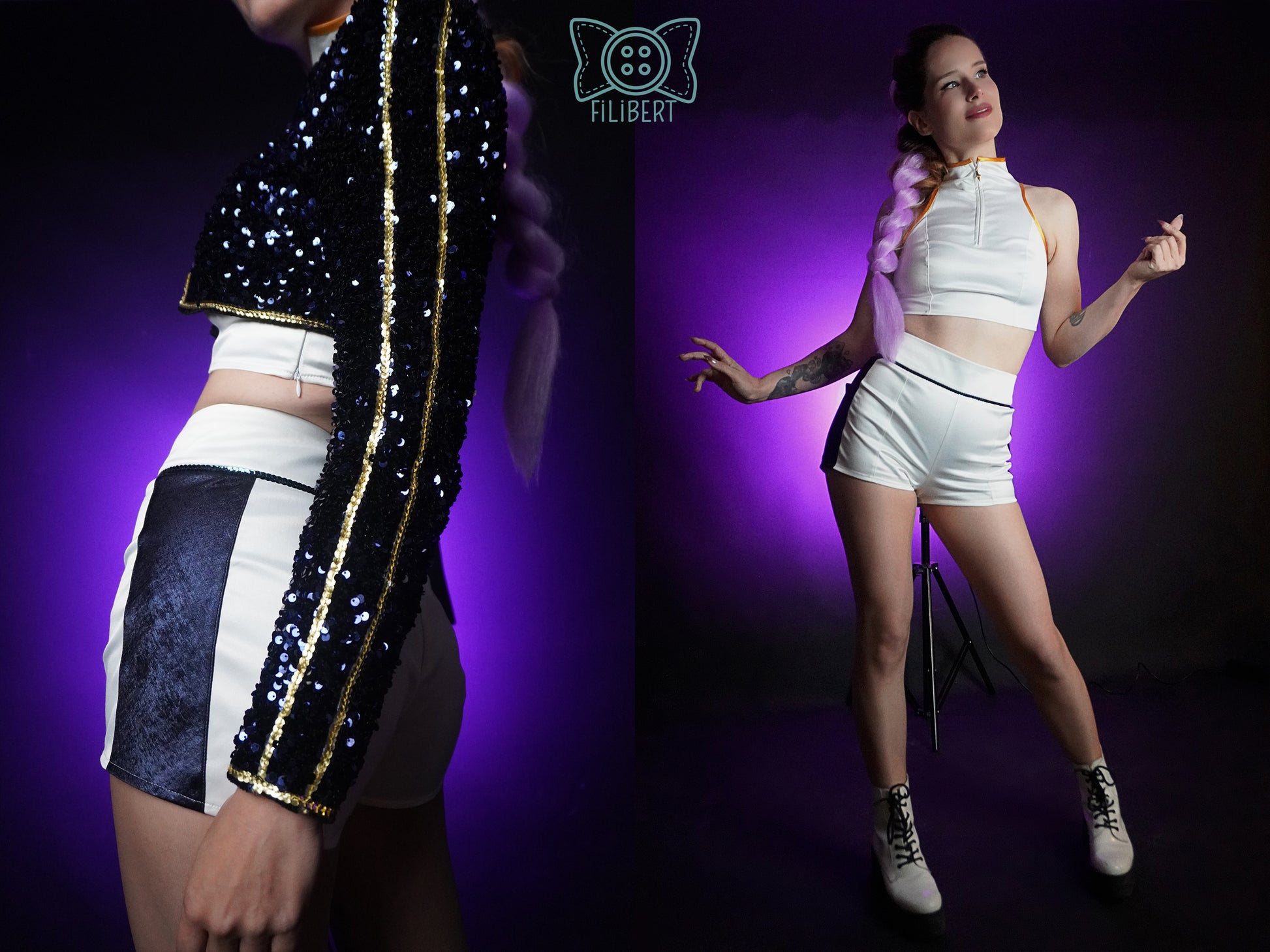 Patron Cosplay PDF - Ensemble tenue de scène Kpop - Filibert Patterns - vue 3