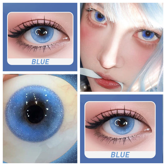 Lentilles pailettes bleu