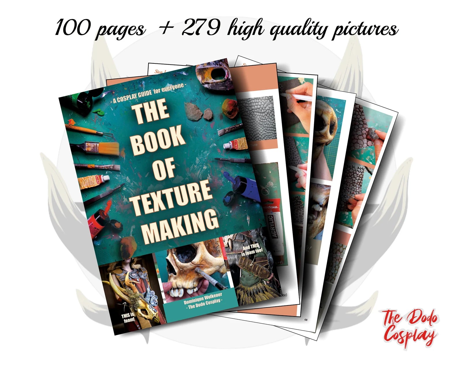 Vue des pages de l’ebook The Book of Texture Making par TheDodoCosplay – guide pour cosplayeurs