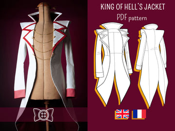 Patron Cosplay PDF - Veste Roi des enfers - Filibert Patterns - vue 1