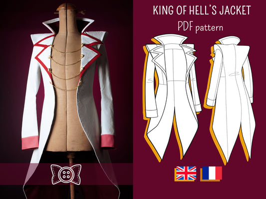 Patron Cosplay PDF - Veste Roi des enfers - Filibert Patterns - vue 1