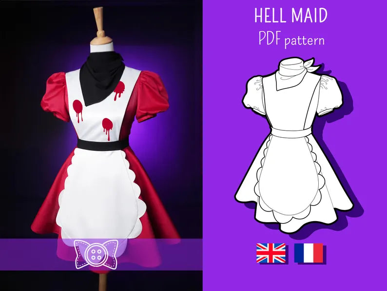 Patron Cosplay PDF - Soubrette des enfers - Filibert Patterns - vue 1