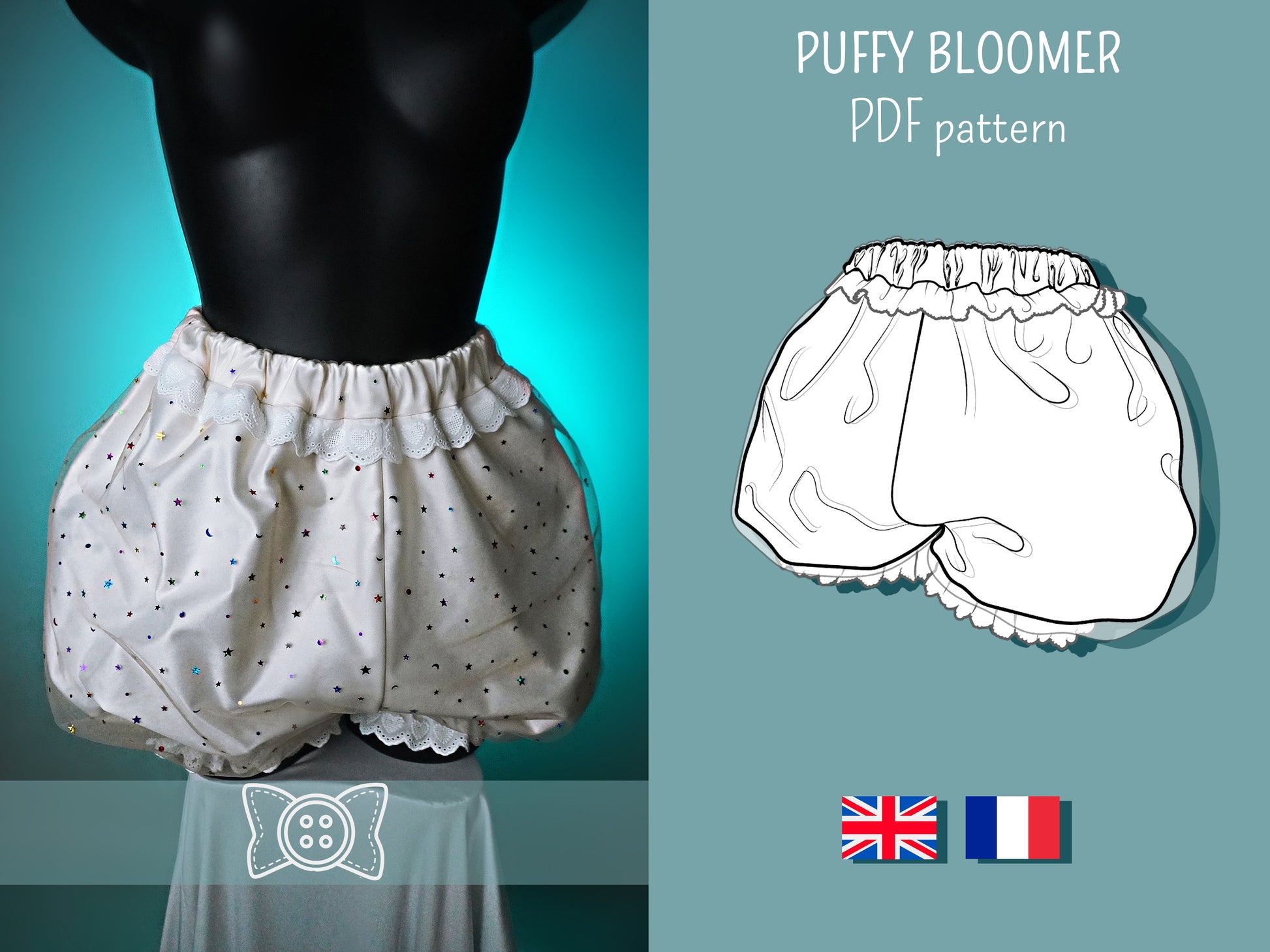 Patron Cosplay PDF - Bloomers Gonflé - Filibert Patterns - vue 1