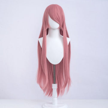 Long wig 100 cm - Powder pink - Long fringe