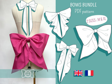 PDF Cosplay Pattern - Cute Bows Bundle - Filibert Patterns