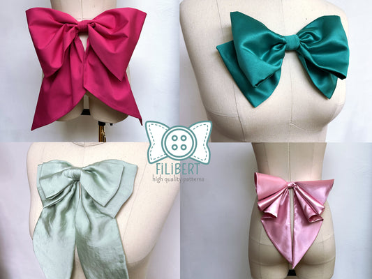 PDF Cosplay Pattern - Cute Bows Bundle - Filibert Patterns