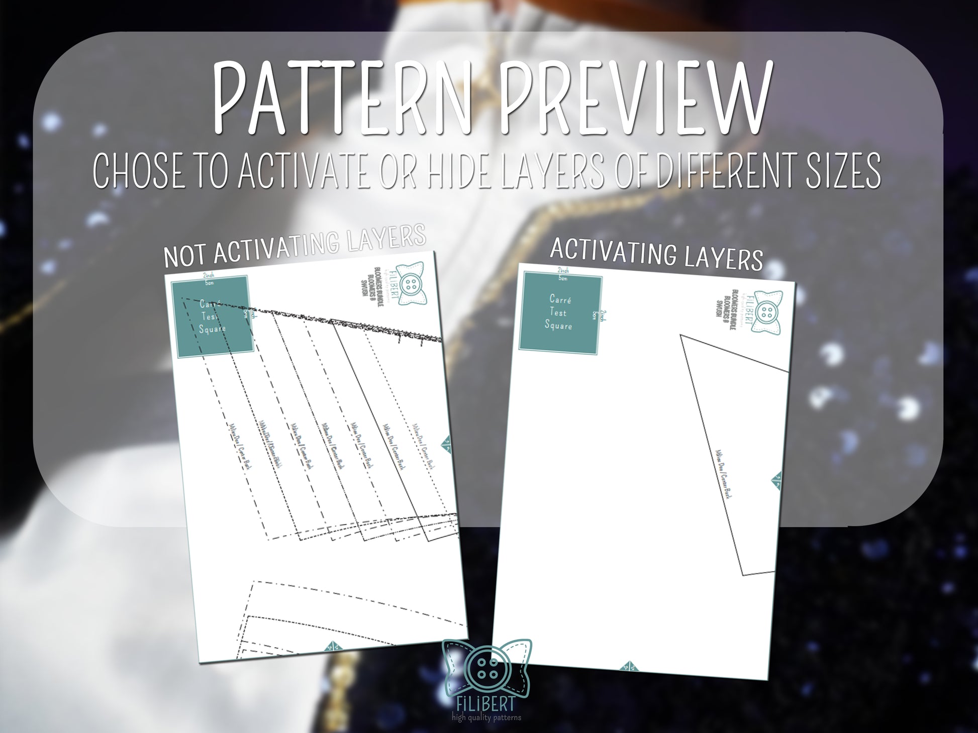 Patron Cosplay PDF - Short et haut blanc scène Kpop - Filibert Patterns - vue 4
