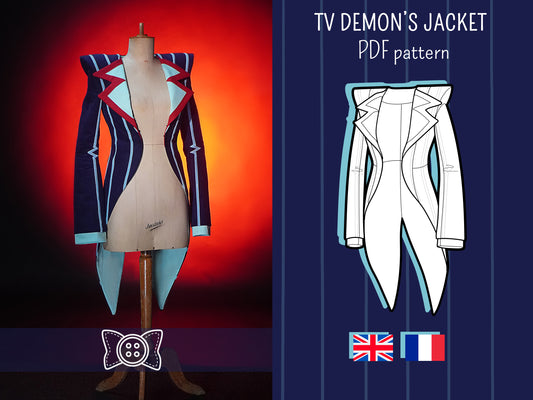Patron Cosplay PDF - Veste Démon TV - Filibert Patterns - vue 1