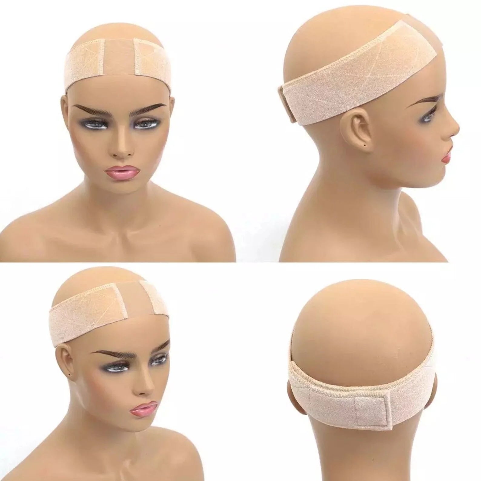 Bandeau anti-dérapant pour perruque frontlace