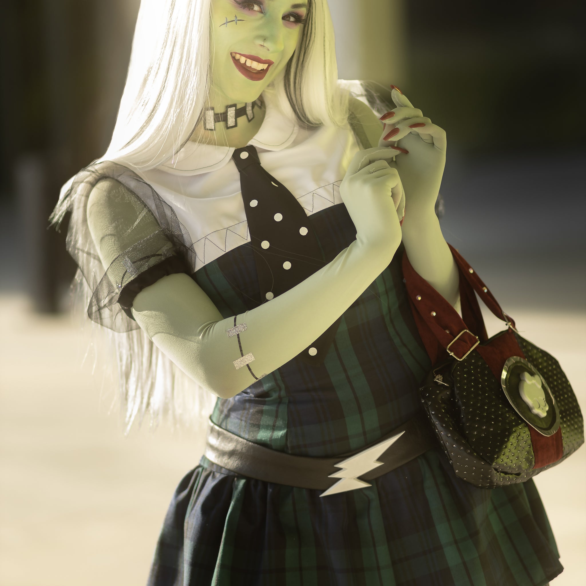 cosplayeuse beryllium en frankie stein de monster high