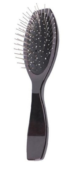 une brosse à perruque antistatique noir