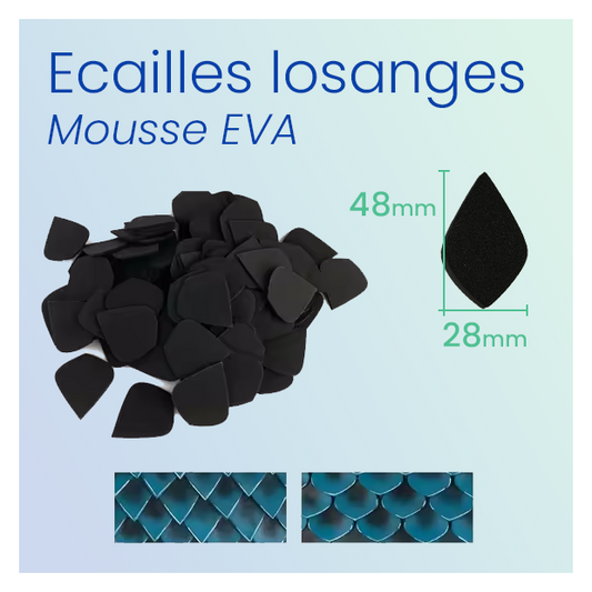 Ecailles Losanges en Mousse EVA - 100 unités