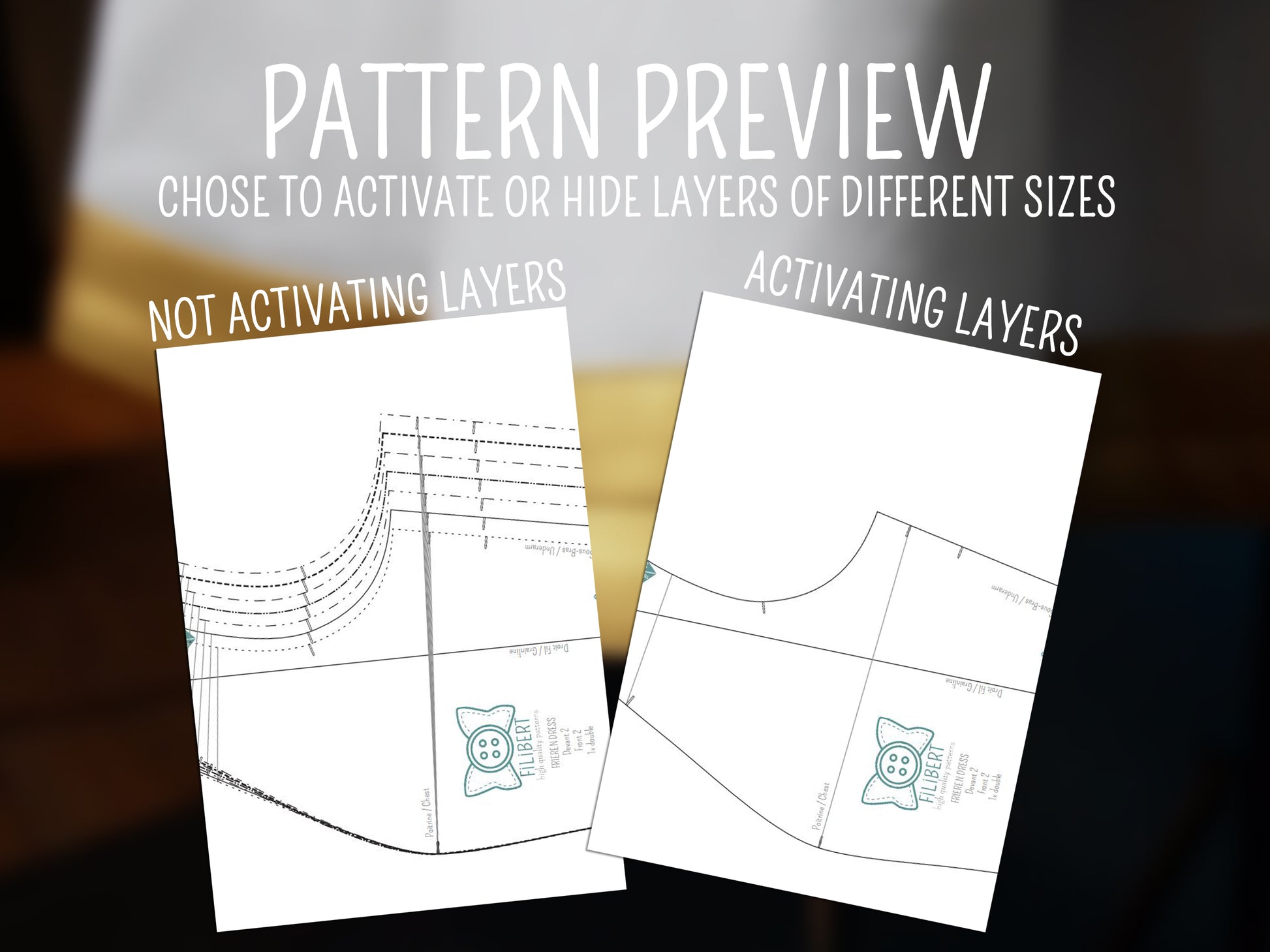 Patron Cosplay PDF - Jupe et capeline blanche - Filibert Patterns - vue 5
