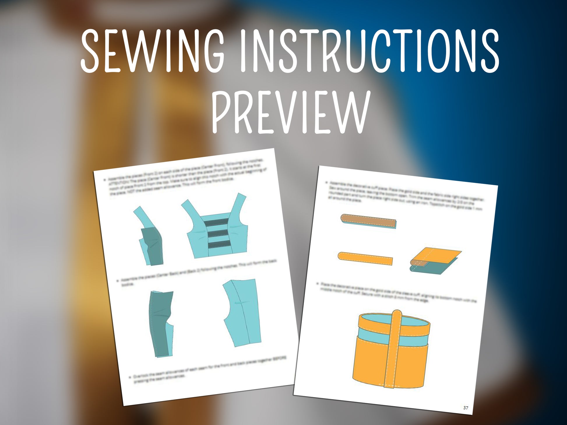 Patron Cosplay PDF - Jupe et capeline blanche - Filibert Patterns - vue 7