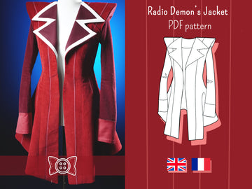 Patrón de cosplay en PDF - Chaqueta de Radio Demon - Patrones Filibert