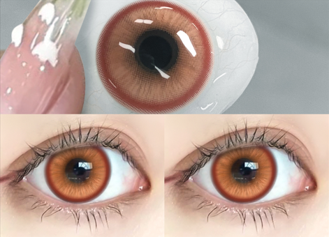 Lentille Orange Intense