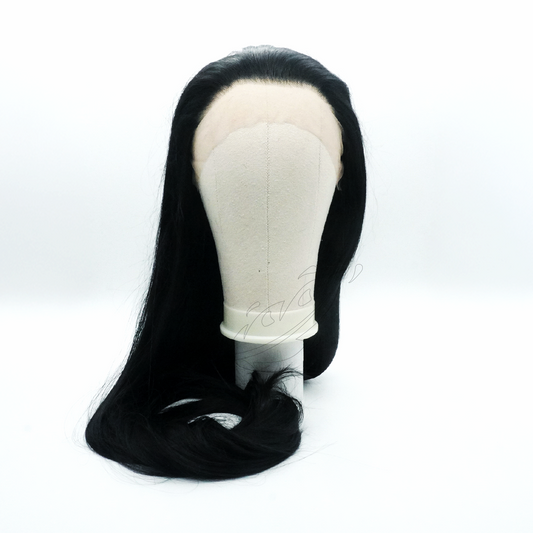 Perruque Lacefront 100 cm Noire – vue de face