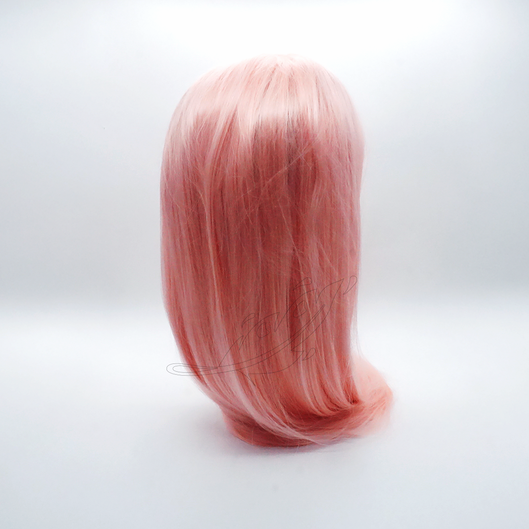 Perruque Lacefront 100 cm Rose Corail – vue de dos