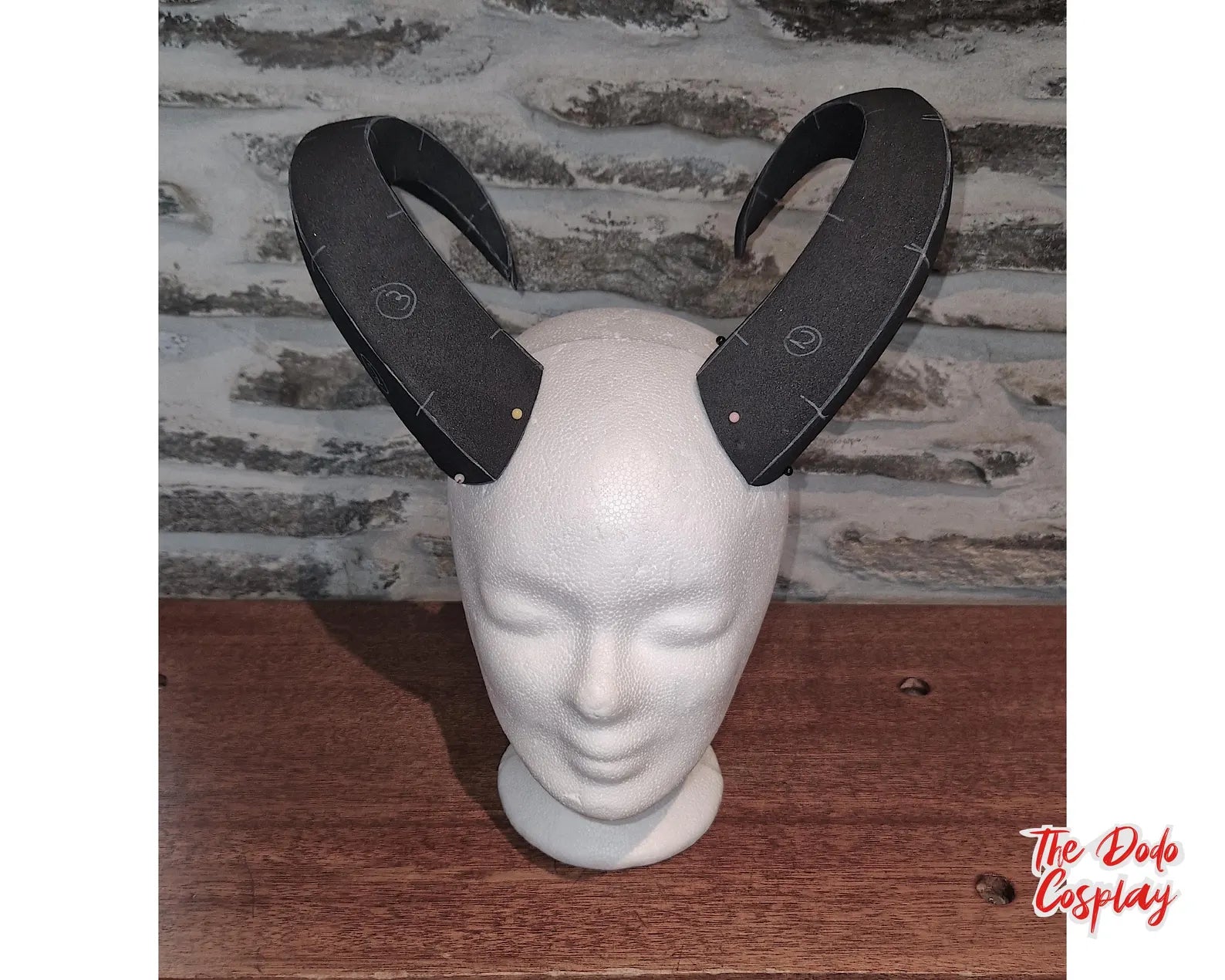 Face avant du modèle numérique cornes rondes, tutoriel complet pour fabriquer des props réalistes