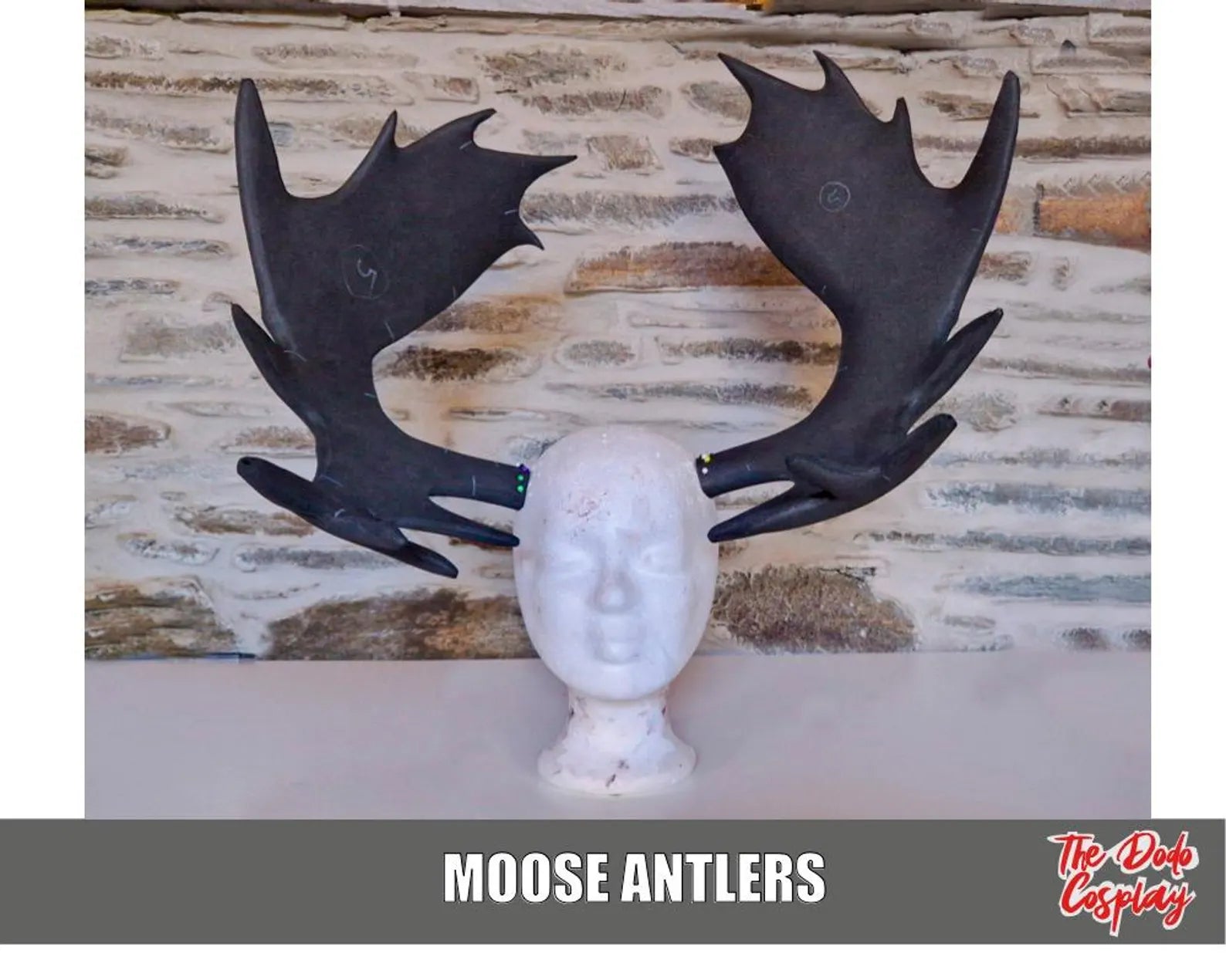 Couverture du patron PDF grands bois d’élan par TheDodoCosplay – modèle à imprimer pour cosplay 