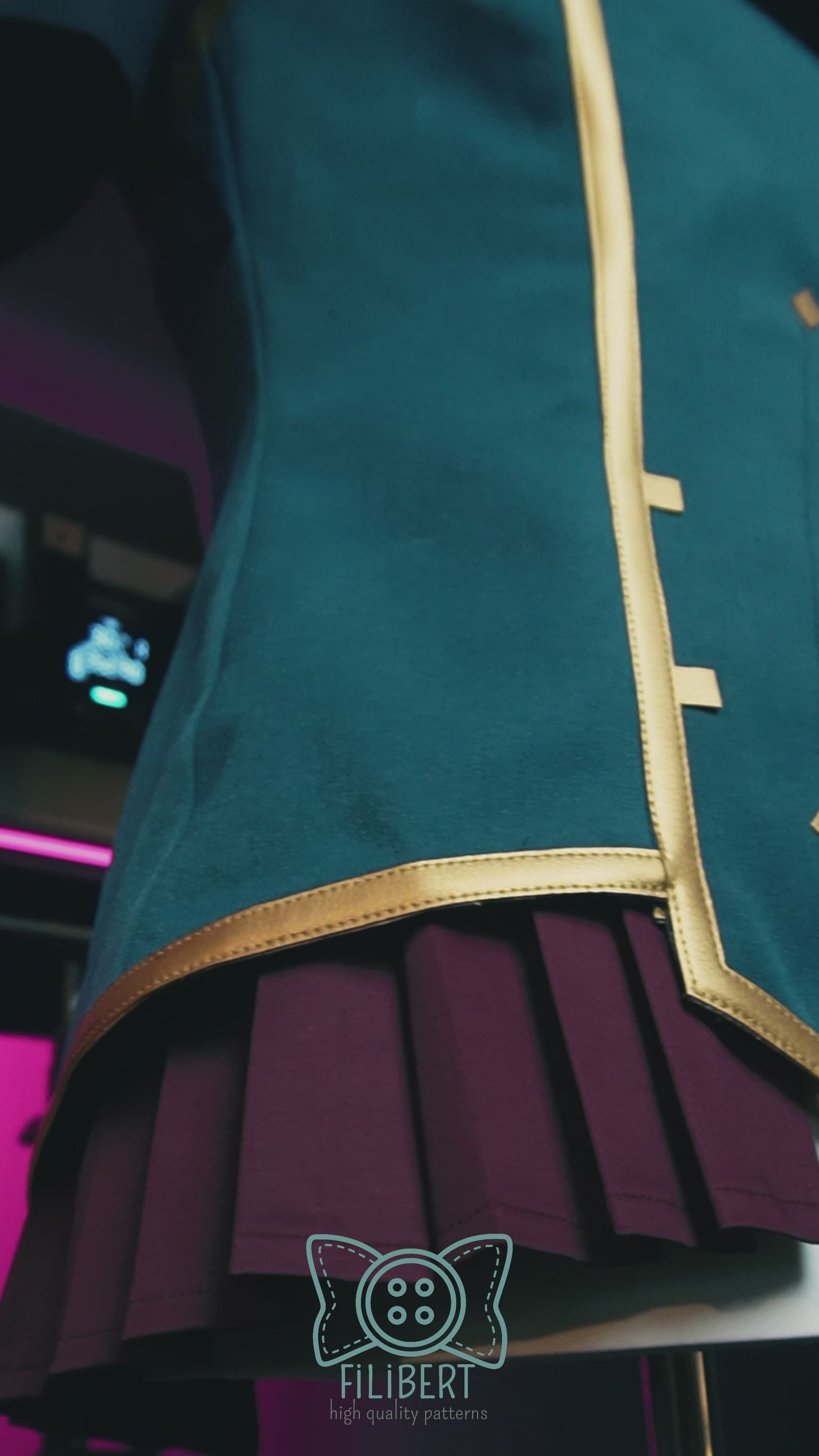Vidéo présentation patron cosplay Arcane Vi veste Enforcer
